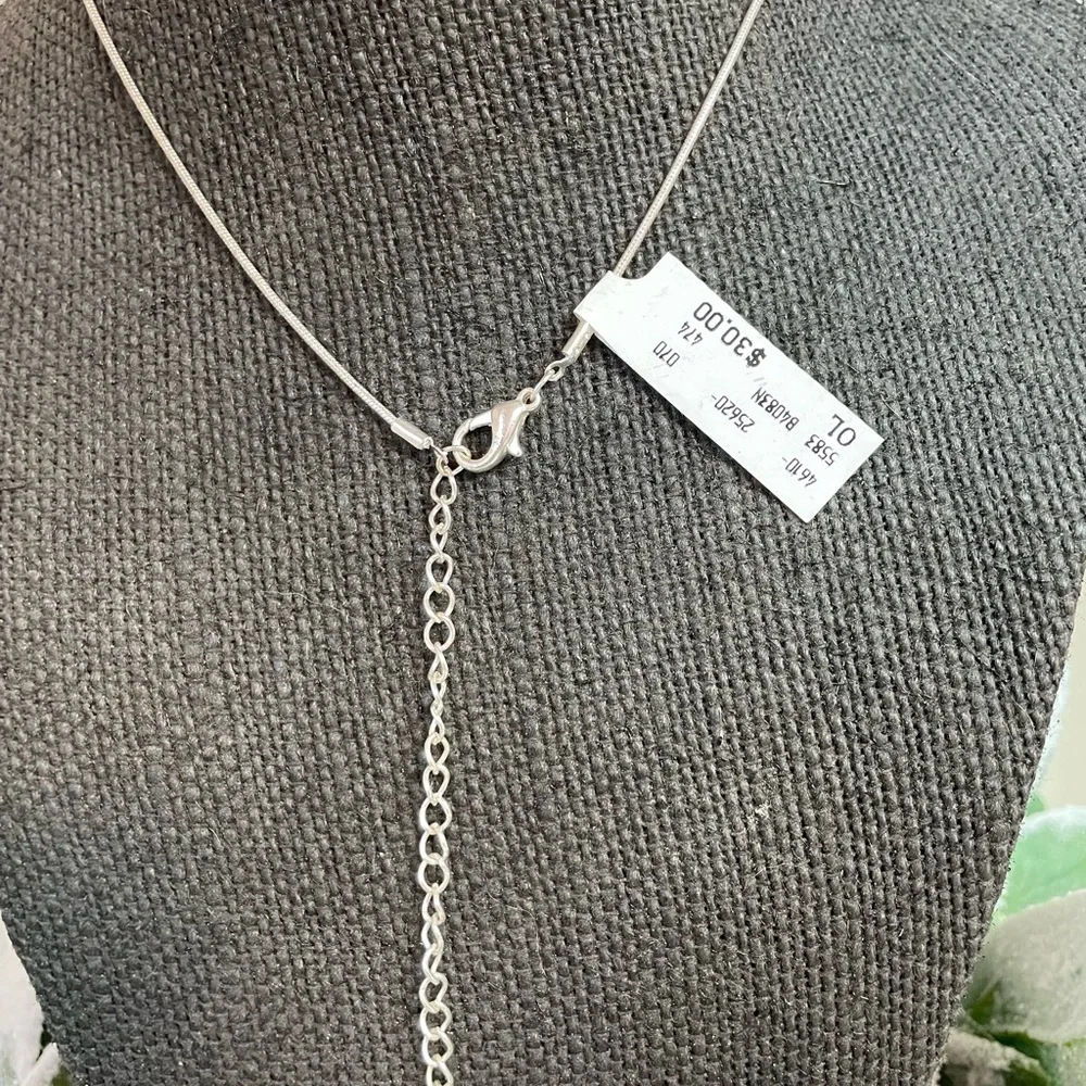 JCPenney Silver Snowflake Necklace - Picture 3 of 3